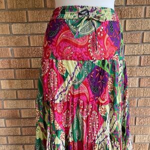 Boho maxi skirt